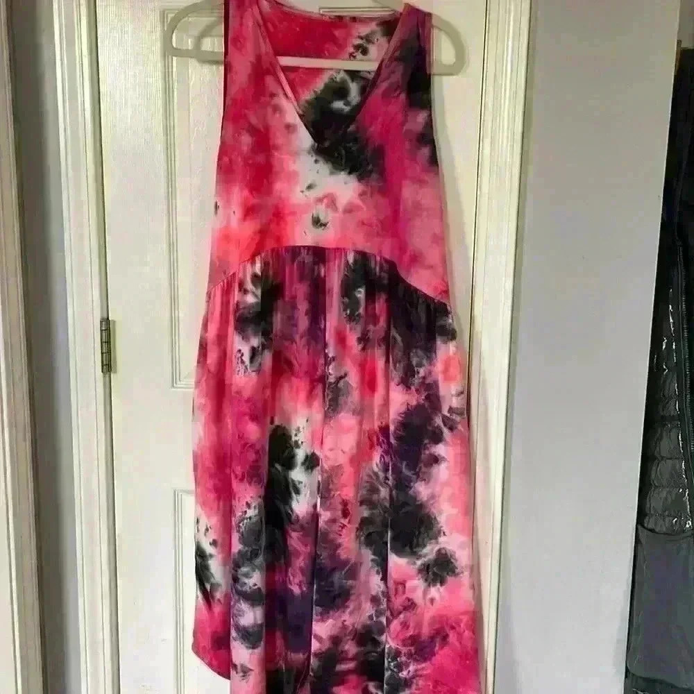 Loose tie dye romper